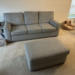 Sofacama y Ottoman Gris