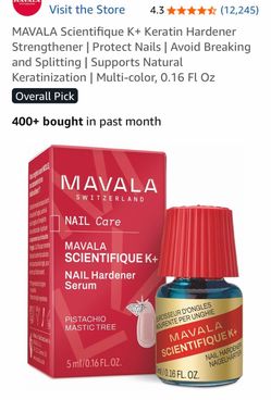 MAVALA Scientifique K+ Keratin Hardener Strengthener | Protect Nails | Avoid Breaking and Splitting | Supports Natural Keratinization | Multi-color, 0