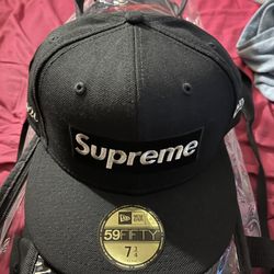 Supreme Box Logo New Era Fitted Hat $1M 7 3/4