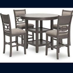 New 5 Pc Bar Height Wrenning Table Set 