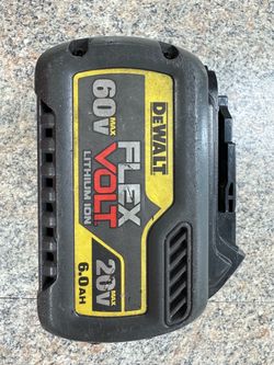 DEWALT DCB606 - FLEXVOLT 20V/60V 6AH LITHIUM ION BATTERY ONLY
