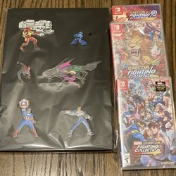 Marvel VS Capcom Collection Ultimate 6 Characters Pin + 25 Game Art Switch Fight