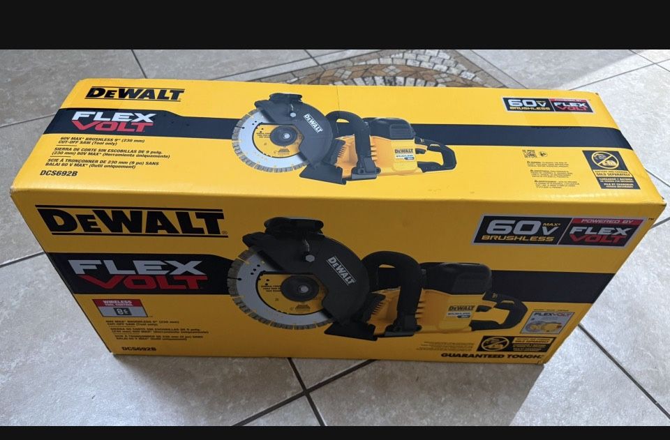 HOT ITEM 🔥DEWALT 60V Lithium-Ion 9 in. Cordless Cutoff Saw (Tool Only)