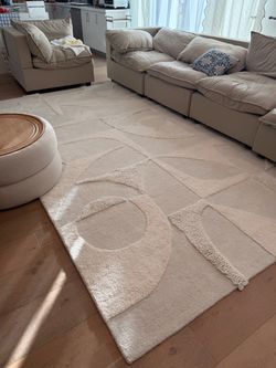 Article Furniture Brand Fraya 9 X 12 Rug - Textured Ivory 100% Wool