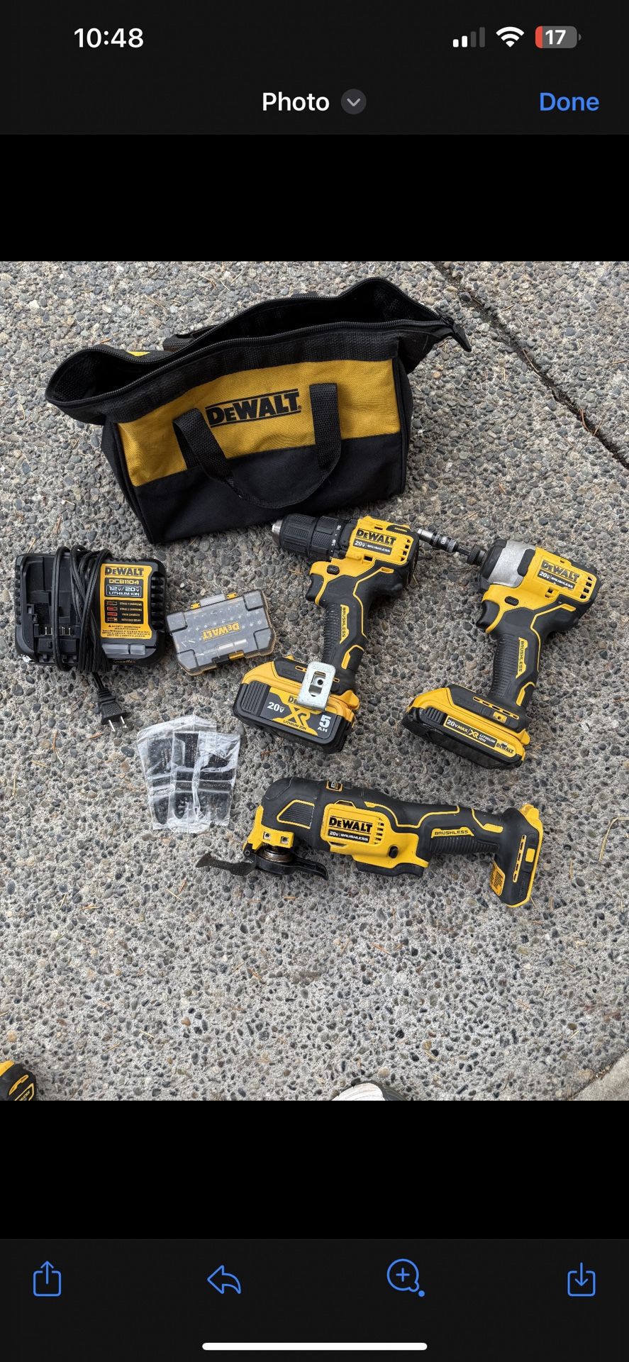 Dewalt 20v XR Brushless Drill Set 
