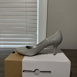 Silver Sparkly Heels 