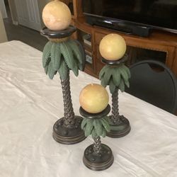 Palm Tree  Candle Set