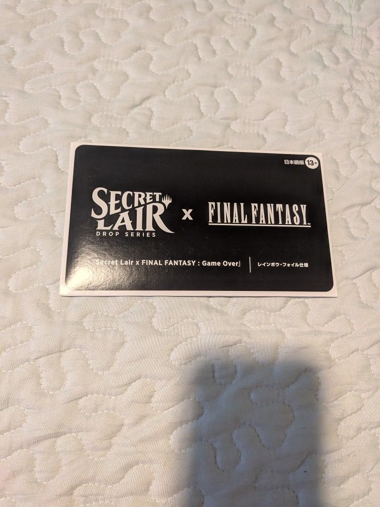 MTG Secret Lair X Final Fantasy Game Over Japanese Non-foil