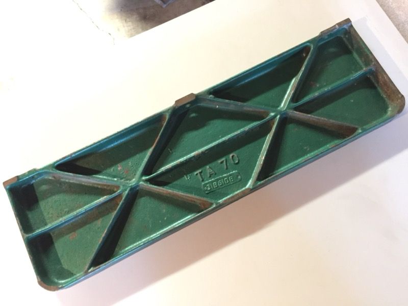 Powermatic 66 Table Saw Table Extension Wing Rare Green TA70 28x9 USA 2 Units