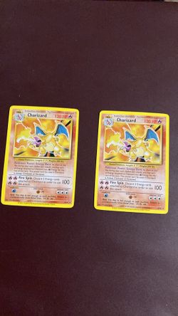 Mint condition chardrizard cards
