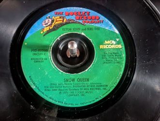 Elton John & Kiki Dee – Snow Queen 7" Vinyl Single