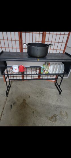 Dish  Rack   42 X30   Fit On 2 Sinks   In Great Condition 