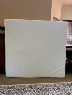 Lightly used foam mattress and cooling topper