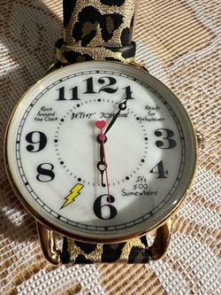 Betsey Johnson Leopard Print Watch