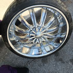 22-in Universal Rims (Tires brand new)