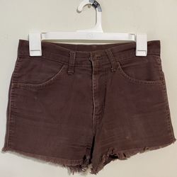 90s Vintage Levi’s Brown Distressed Shorts, Set Of 2