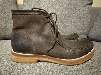 FRYE Brown Suede Leather Crepe Chukka Boots Shoes Size 8 D MEN