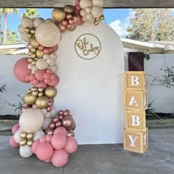 Babyshower Balloon setup