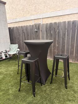 cocktail tables and stools