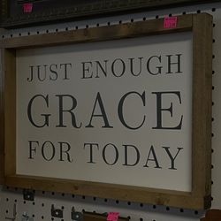 “Just Enough Grace For Today” Picture Frame 