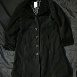 Girls GYMBOREE black pea coat Sz 8