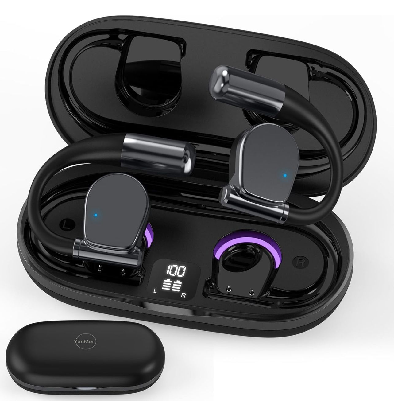 Translation Earbuds Real Time Language Translator Earbuds with 144 Languages, OWS Wireless Earbuds Noise-Canceling, Long Battery Life for Travel & Bus