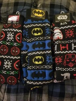 Marvel, Batman, Star Wars Socks