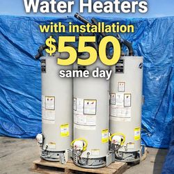 Refurbished water heater installation