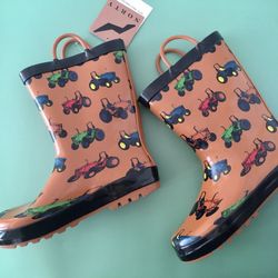 Tractor Rain Boots, Size 2