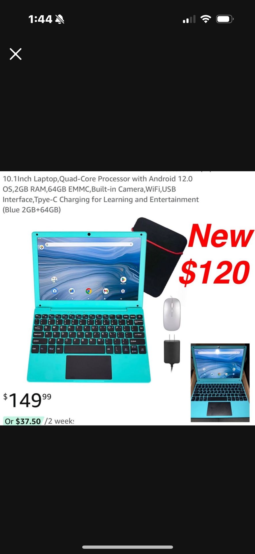New 10.1Inch Laptop,Quad Core Processor with Android 12.0 OS,2GB RAM,64GB EMMC,Built in Camera, WiFi,USB Interface,Tpye C Charging for Learning $120,New Products : American Fashion Style Bags On Sale