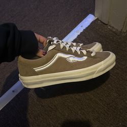 vans x notre brown shoes