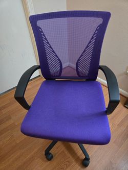 Purple desk chair