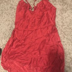 Satin and Beaux red night gown size S