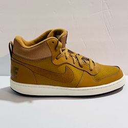 Nike Court Borough Mid GS Wheat Men’s 7 / Women’s 8.5 Sneakers 839977-701 w/ Box