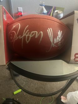 Bo Jackson And Marcus Allen Autographed Football