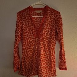  Women's Michael Kors sheer shirt