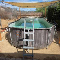 Above ground pool.