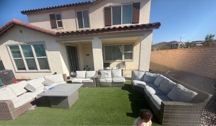 Backyard or patio sectional furniture