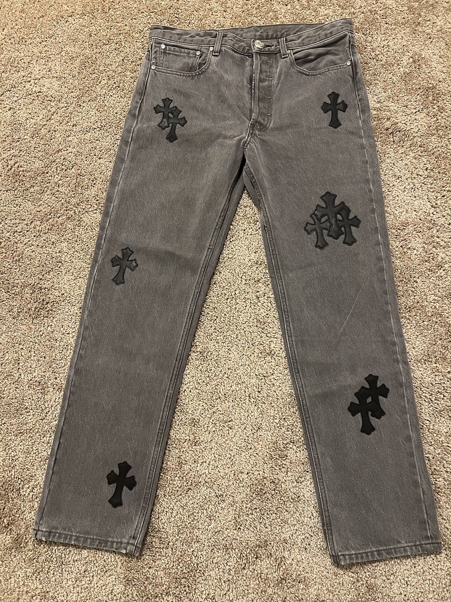 Chrome Hearts Jeans Levi’s Black Cross Leather Patch Rare Size 30 for Sale  in El Segundo, CA - OfferUp