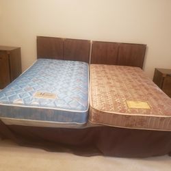 Modern 6 Piece Bedroom Set For Two Twin Beds