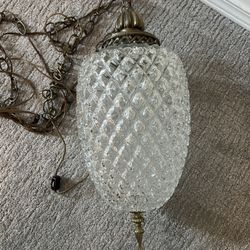 60’s Swag Hanging  Pineapple Chandelier 