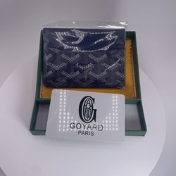 GOYARD Saint-Sulpice Card Wallet in Navy
