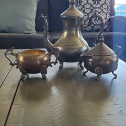 FB Rogers Antique Tea Set