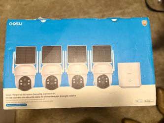 Aosu Solar Powered Wireless Security Camera Kit