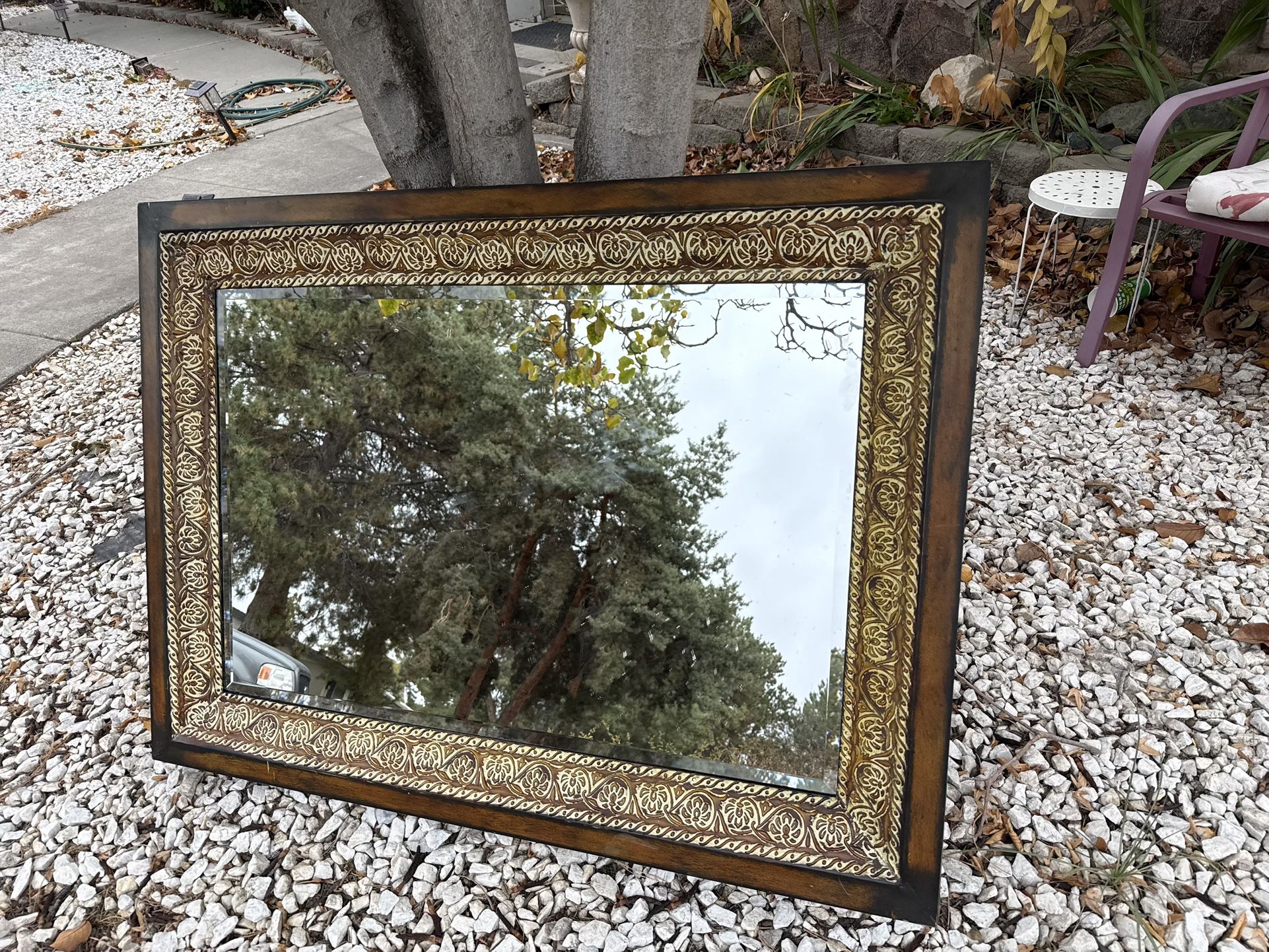 44.5 x 32.5 mirror metal frame