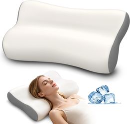 Brand new in box  Polovo Cervical Neck Pillow - Ergonomic Side Sleeper Pillow for Neck Pain Relief, Contour Memory Foam Pillows for Deep Sleep, Orthop