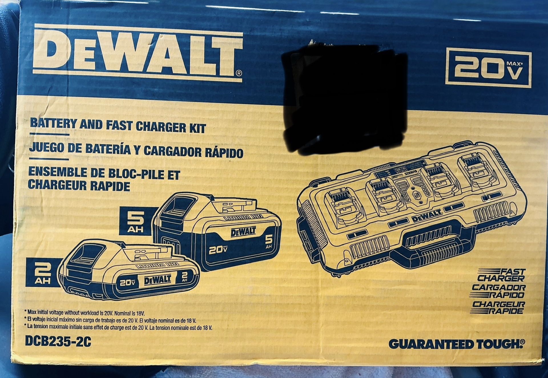 DEWALT 20V MAX Battery & Fast Charger Kit (DCB235-2C) – $119.99 for ...