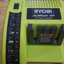 Ryobi 24 Volt battery  Charger  $25