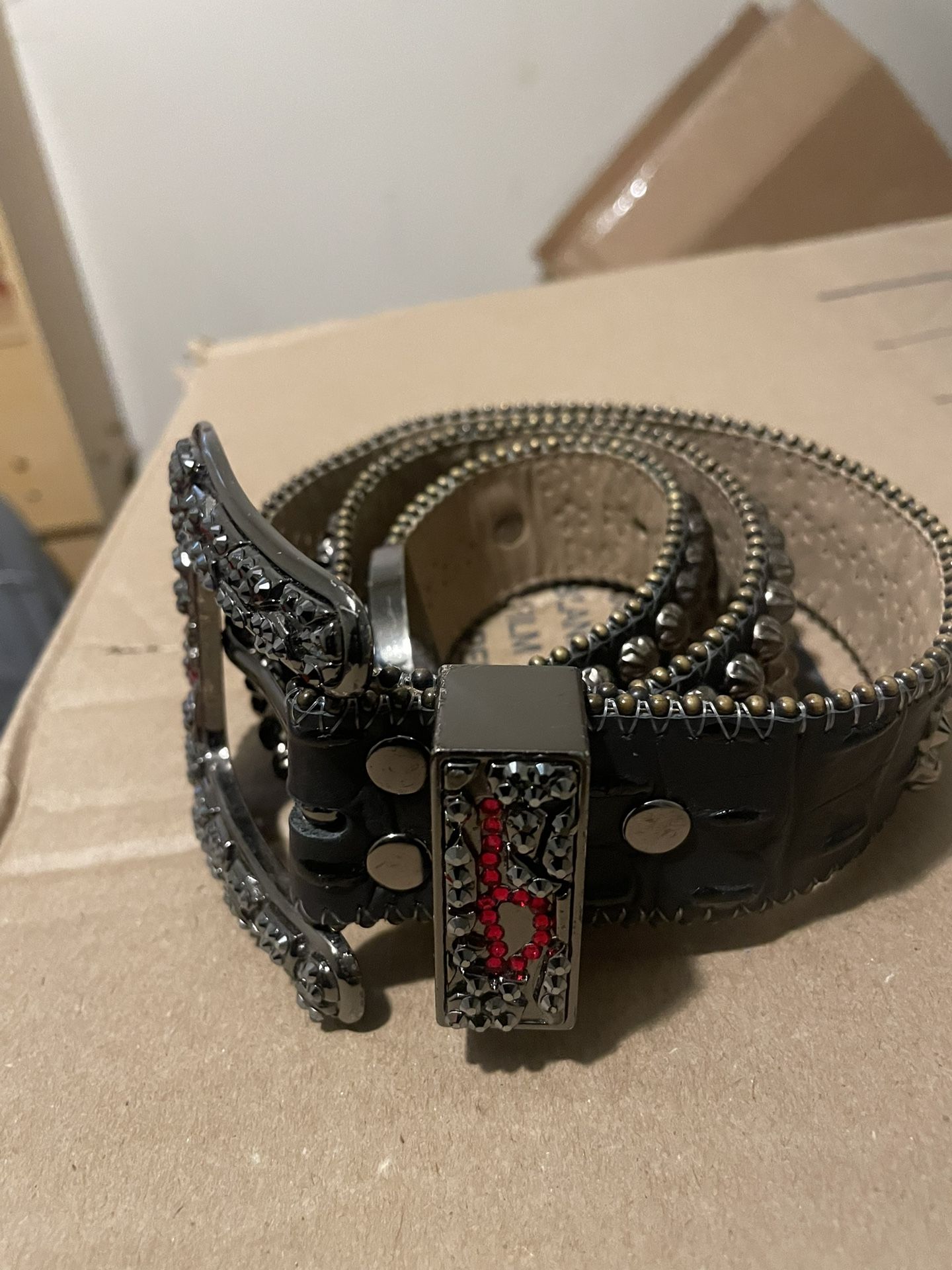 Bb Simon Belt Red And Black Trojan Black And Red Bb Simon Belt - Main Image