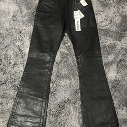 Purple Brand Waxed Flare Denim